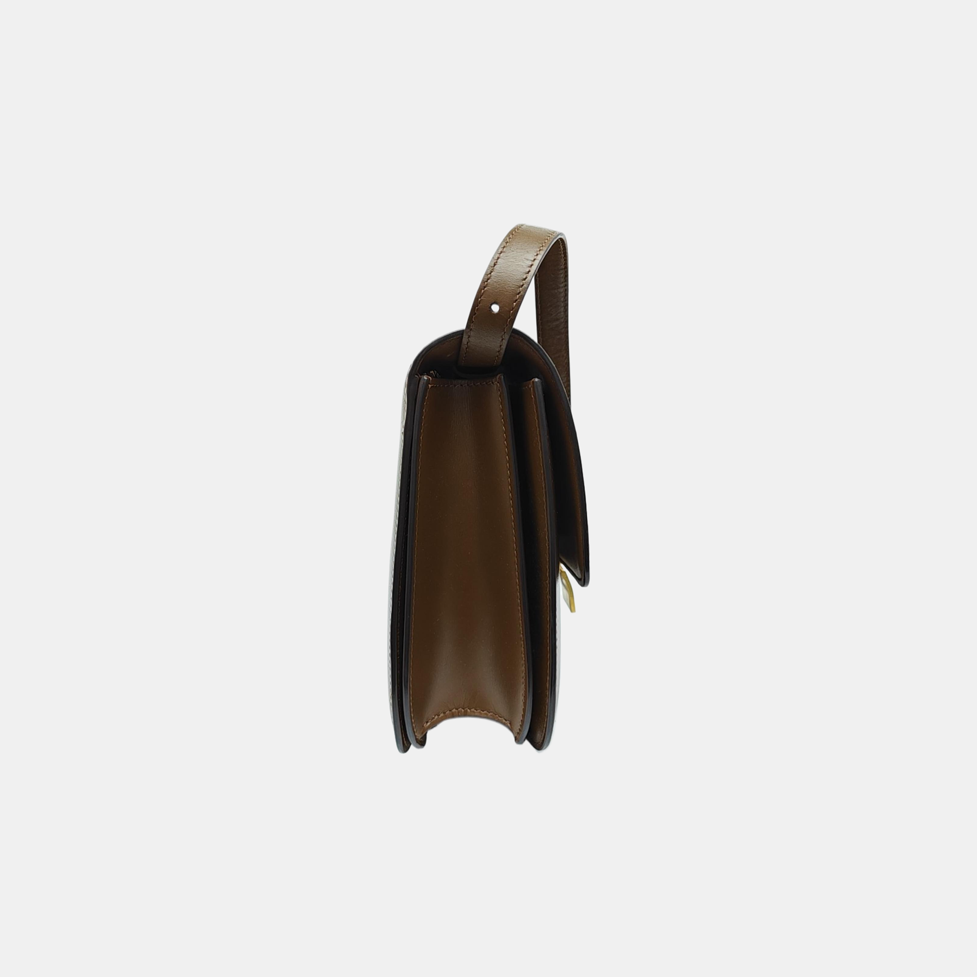 CLASSIC BOX Medium Calfskin Brown