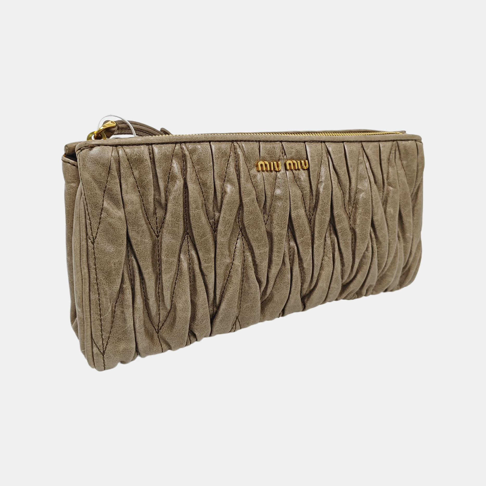 Calfskin Clutch Gray
