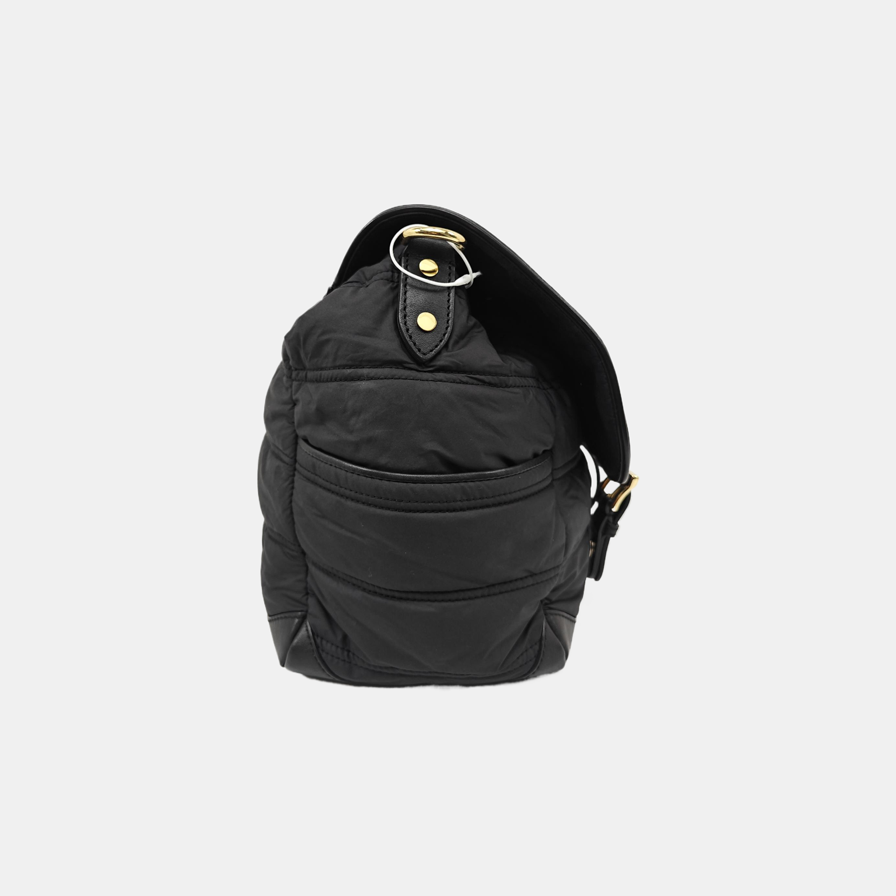 Nylon Shoulder Bag Black
