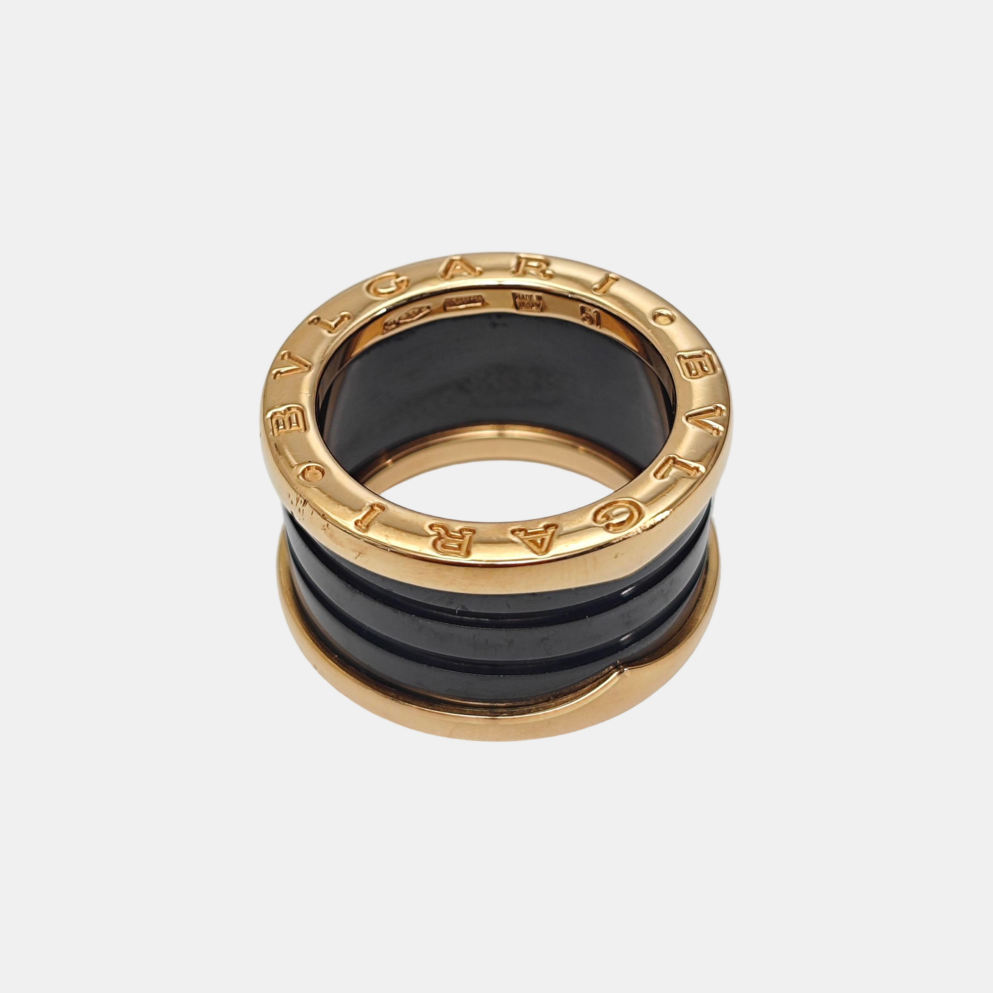 B.ZERO1 18k Rose Gold Ring EU 51
