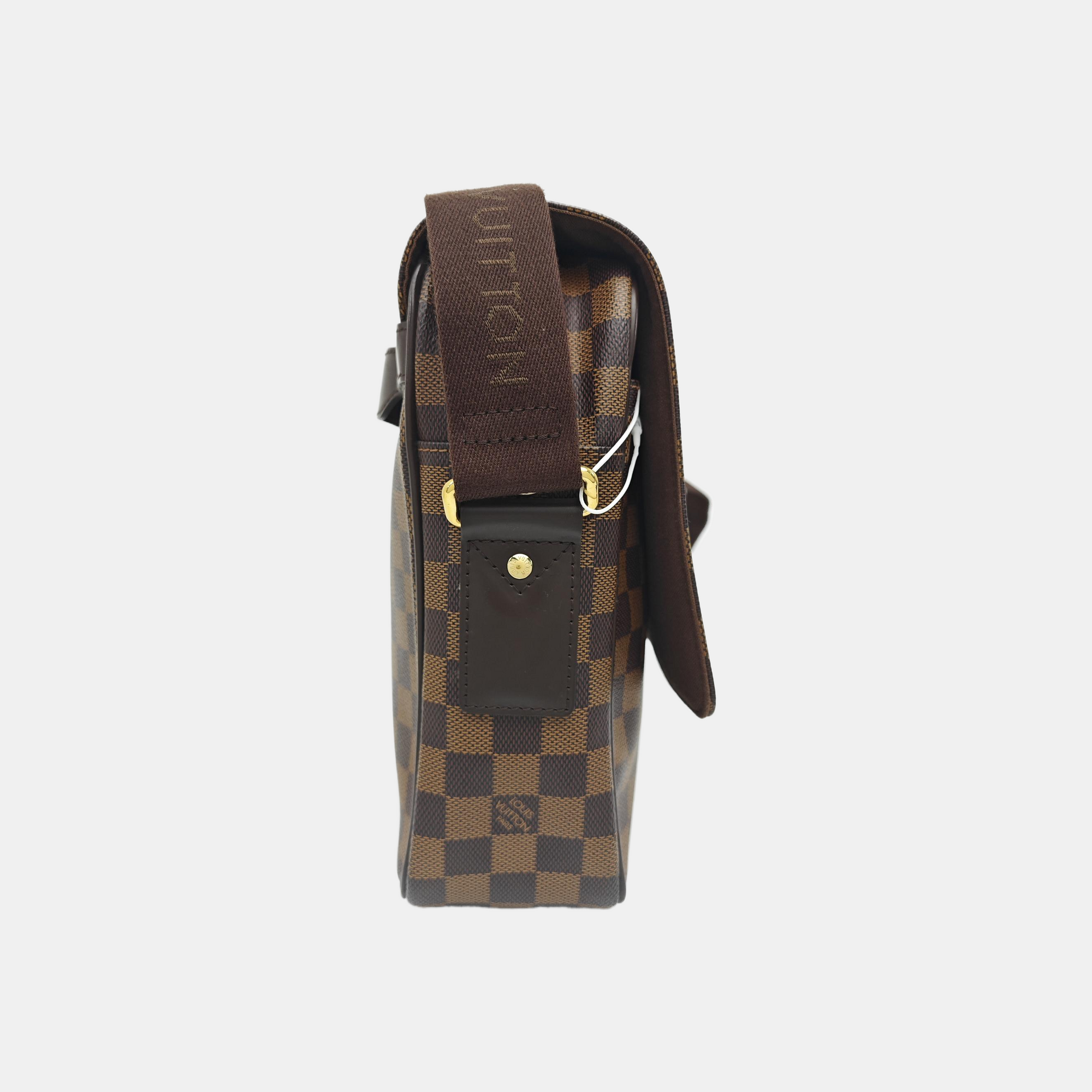 SHELTON MM Damier Ebene Coated Canvas Brown