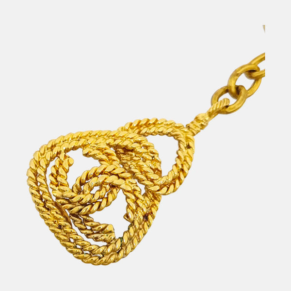 Metal Bag Charm Gold