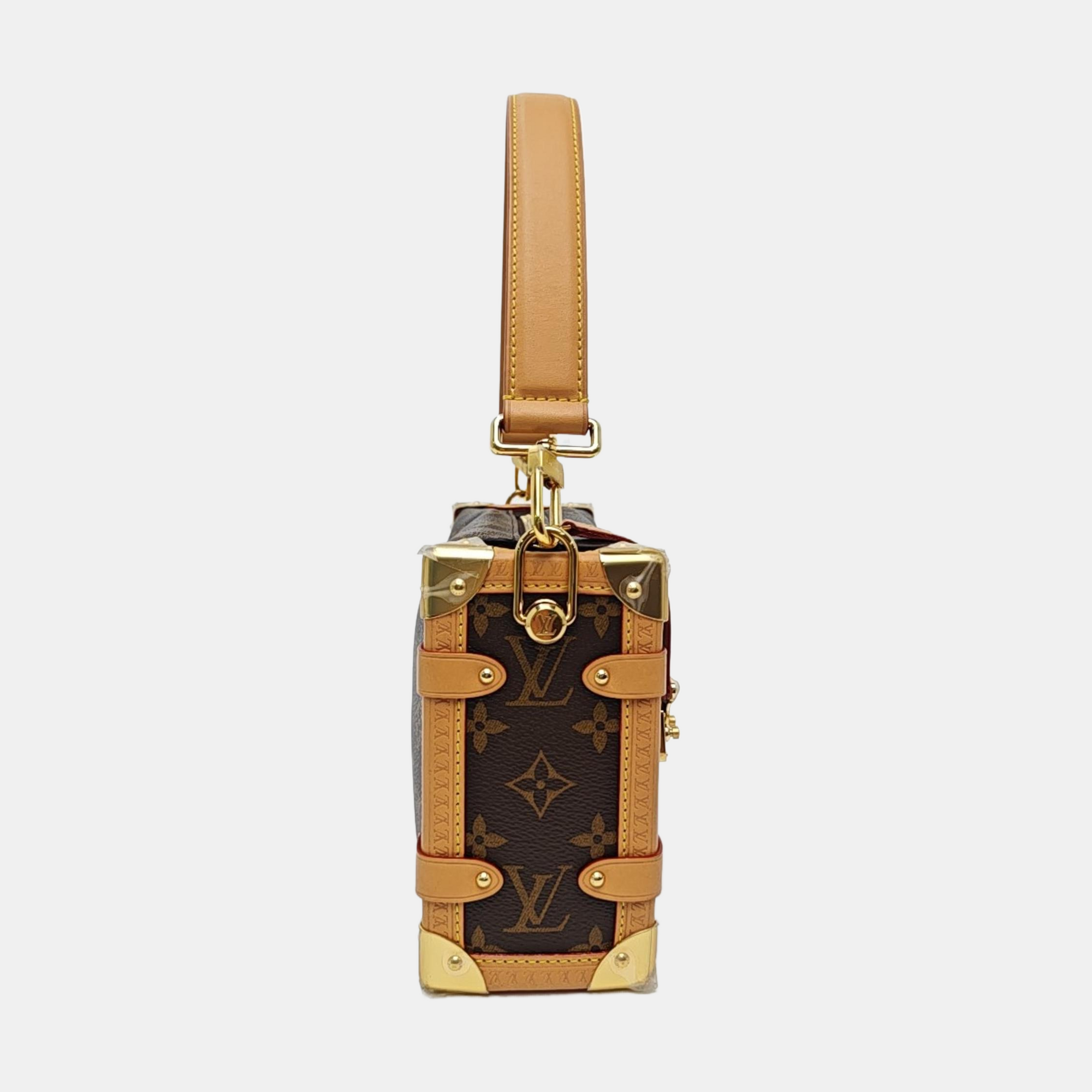 SIDE TRUNK MM Monogram Coated Canvas Brown