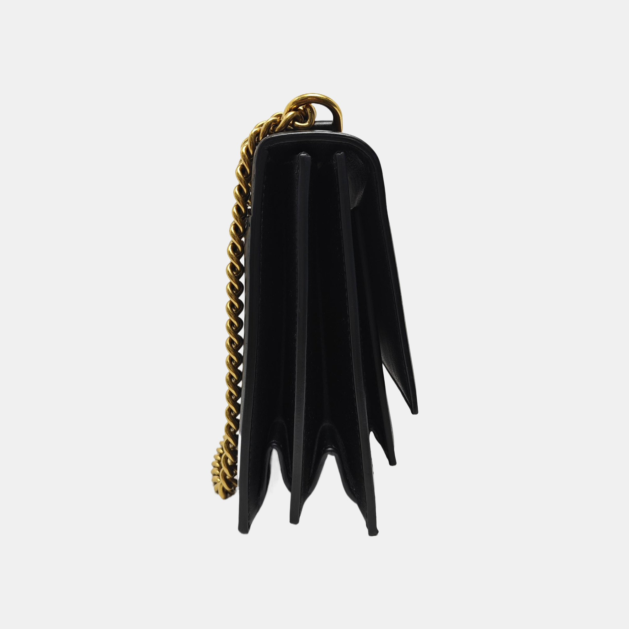 Sharp Small Calfskin Black