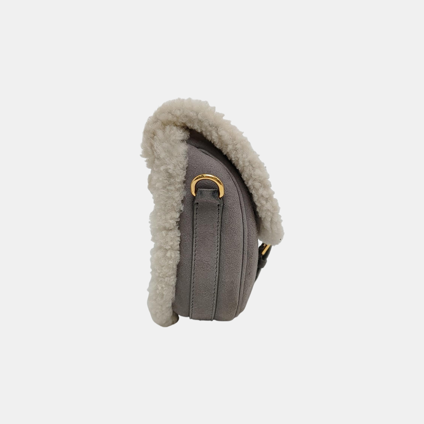 Authenticated pre-owned  Bobby Medium Sheepskin Gray - Shoulder Bag at Looply