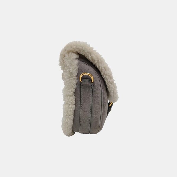 Authenticated pre-owned  Bobby Medium Sheepskin Gray - Shoulder Bag at Looply