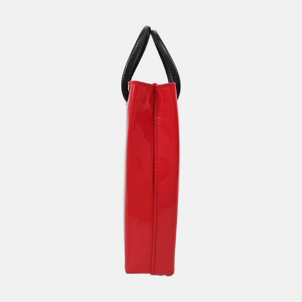 Shopping Bag Calfskin Red