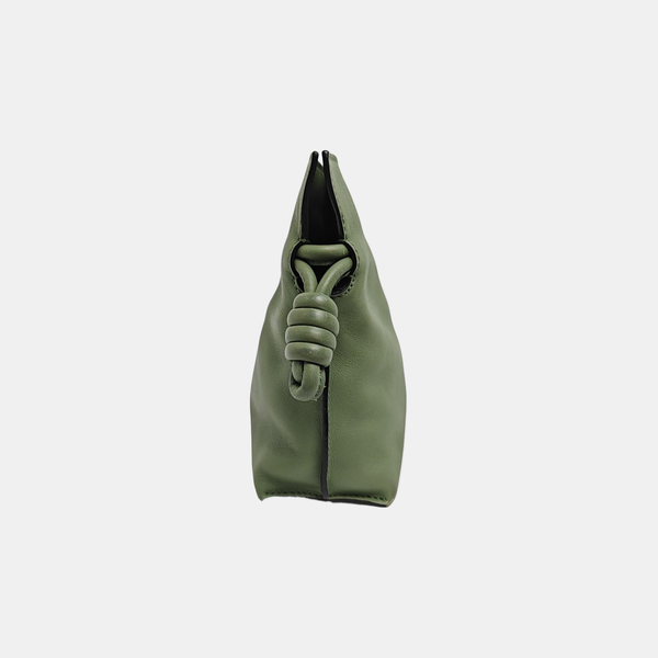 Authenticated pre-owned  Flamenco Calfskin Green - Shoulder Bag at Looply