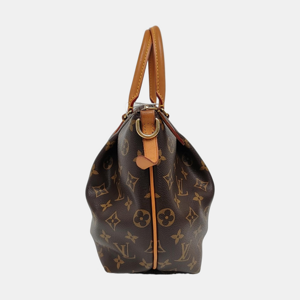 TURENNE Monogram Coated Canvas Brown