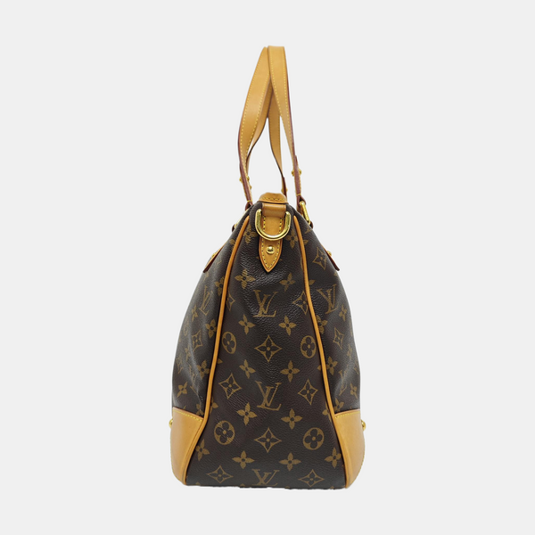 ESTRELA MM Monogram Coated Canvas Brown