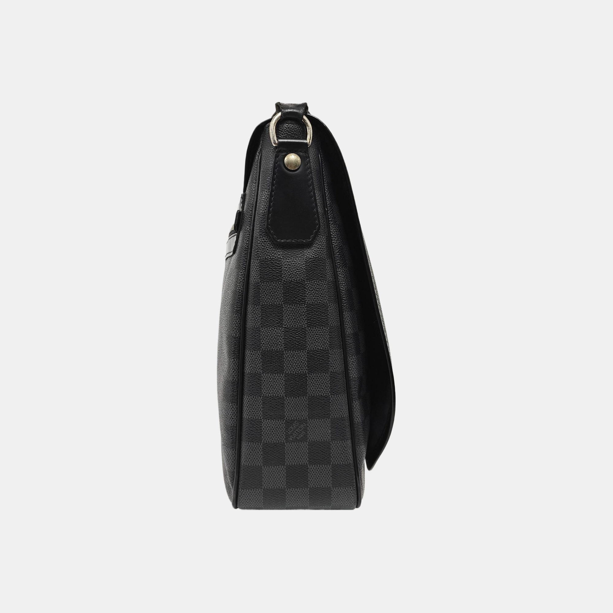 DANIEL GM Damier Graphite Coated Canvas Gray