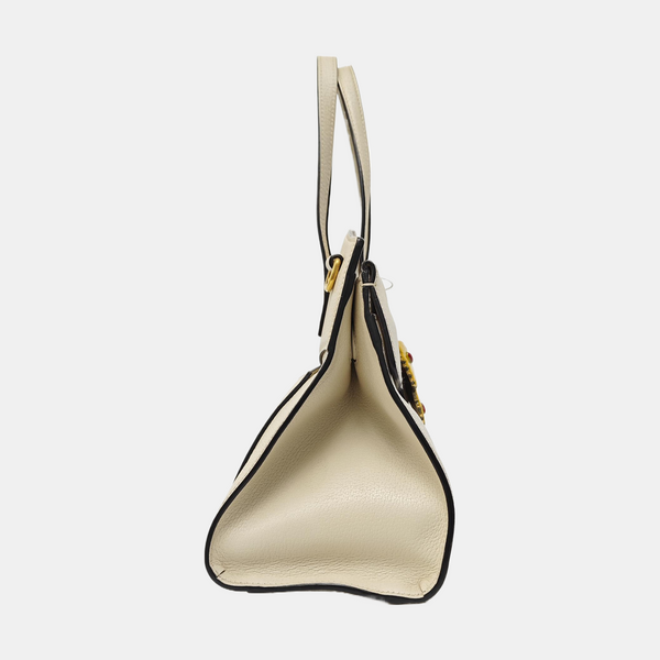 Sylvie Medium Calfskin Beige