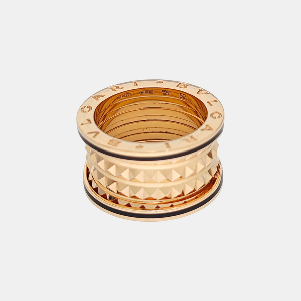 B.ZERO1 18k Rose Gold Ring EU 52