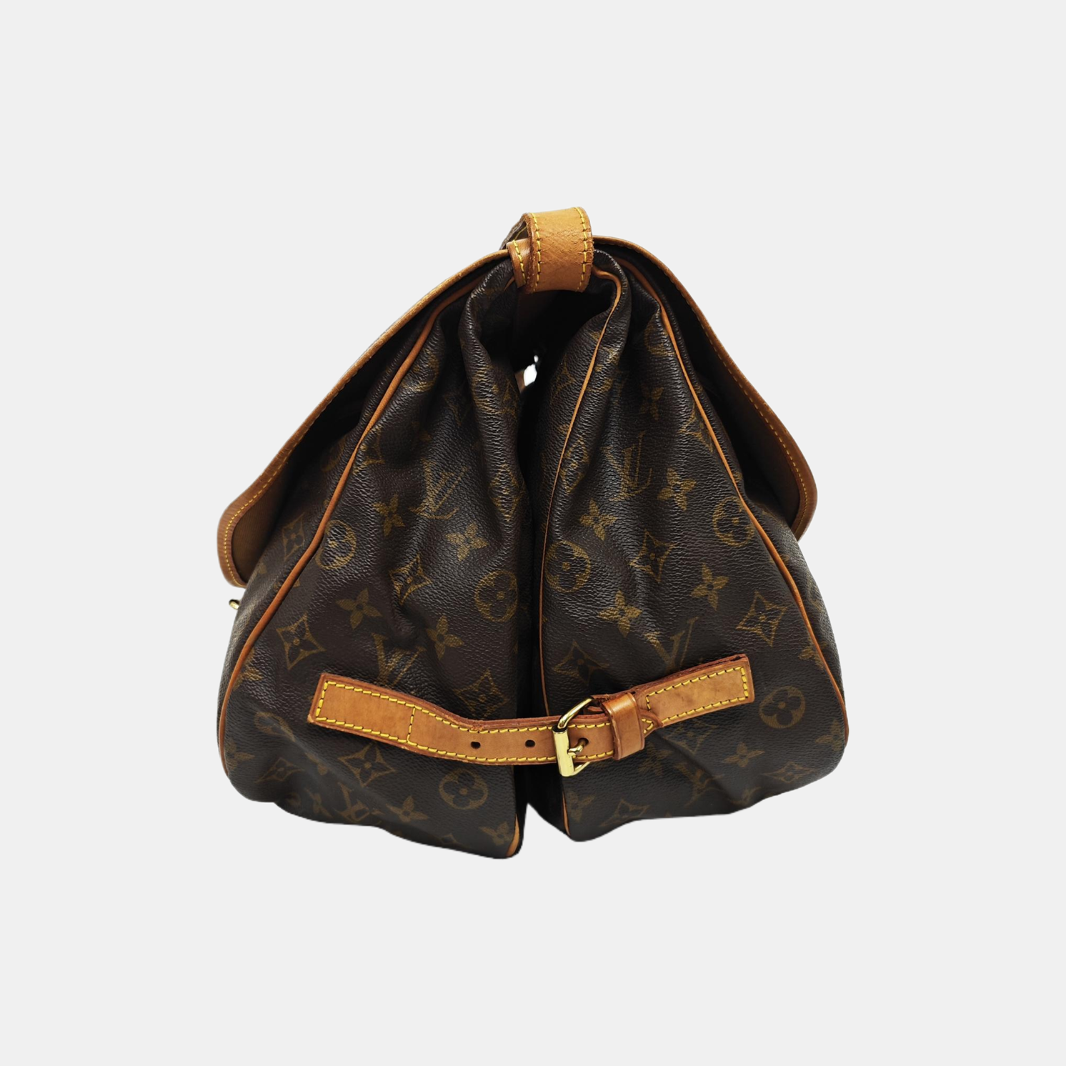 SAUMUR 35 Monogram Coated Canvas Brown
