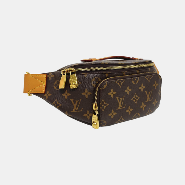 RUSH Monogram Coated Canvas Brown