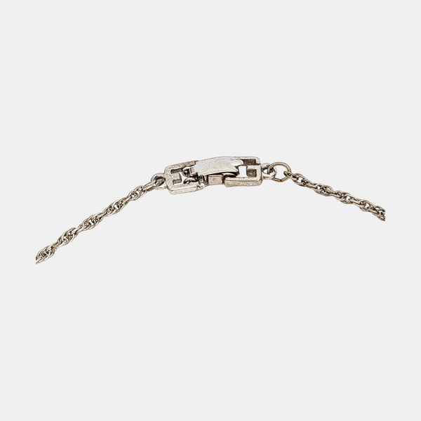 G Link Metal Silver Necklace