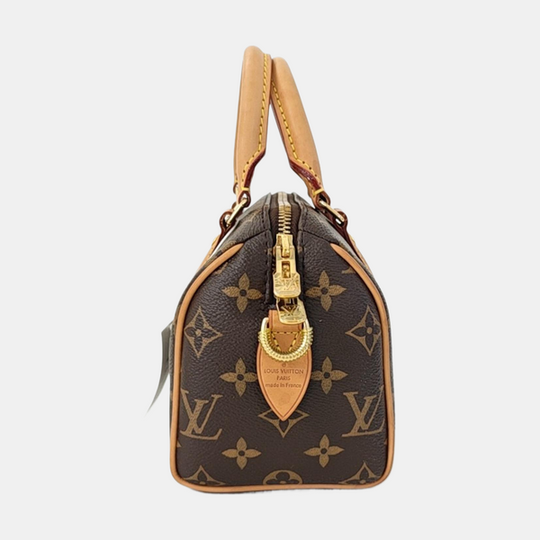 SPEEDY 20 Monogram Coated Canvas Brown