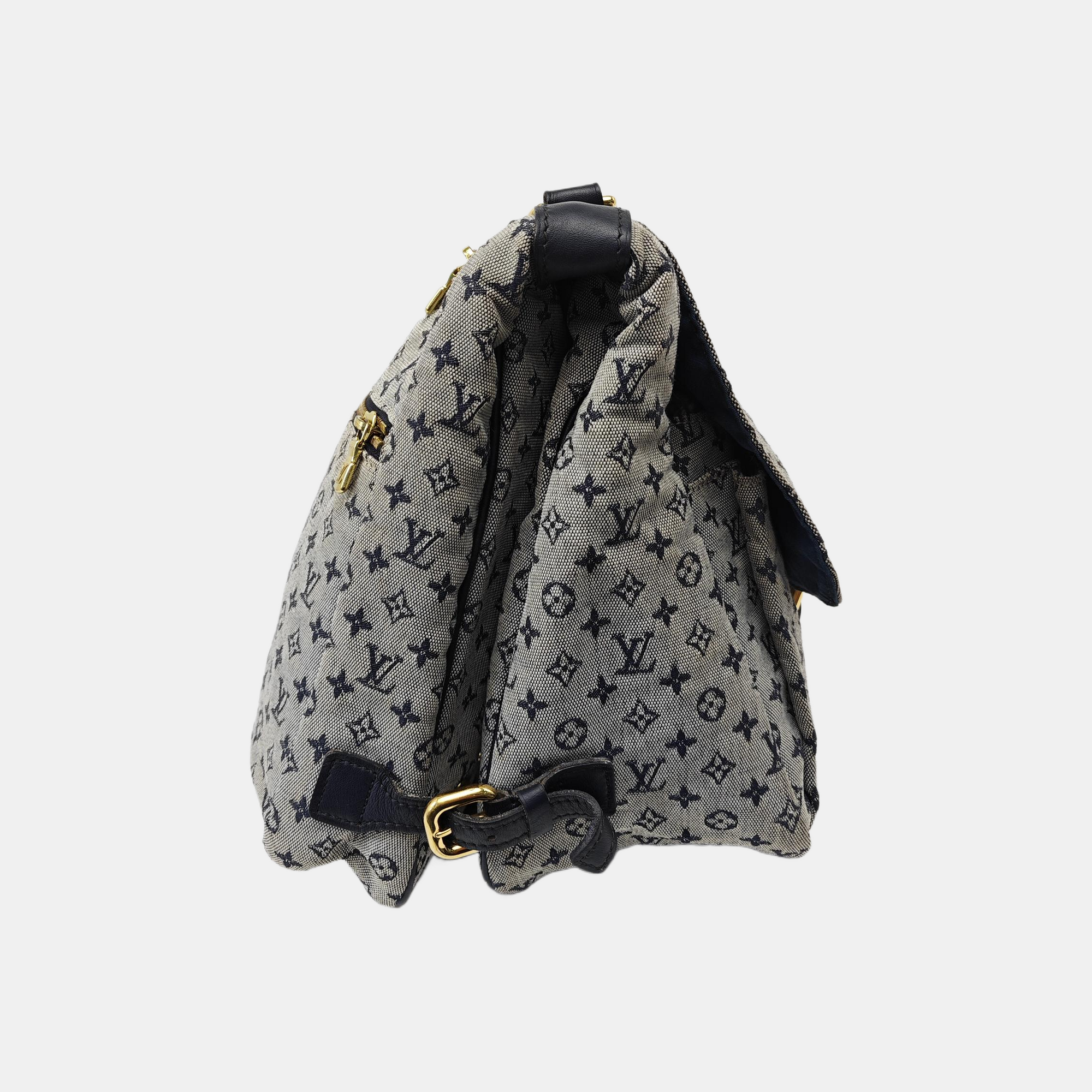 LANGER Monogram Canvas Blue