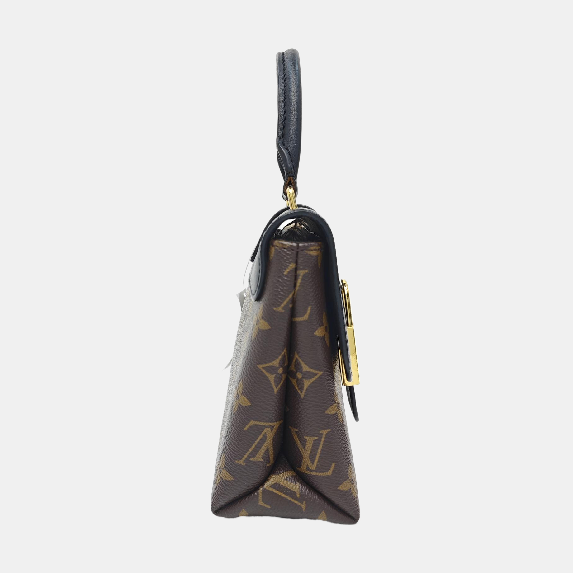 LOCKY BB Monogram Coated Canvas Brown