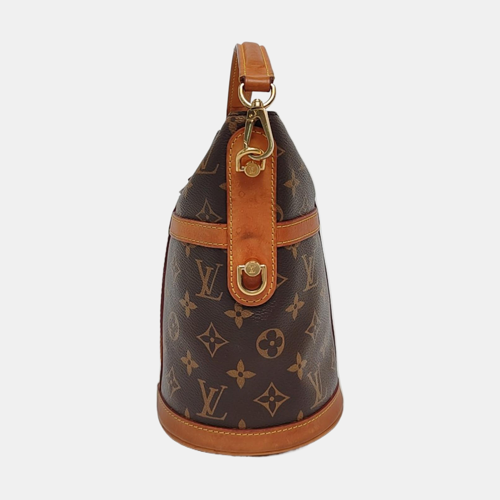 DUFFLE Monogram Coated Canvas Brown