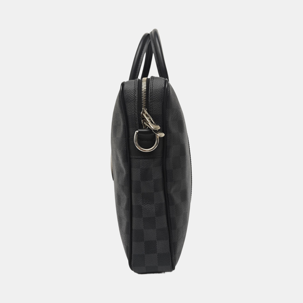 PORTE-DOCUMENTS PM Damier Graphite Coated Canvas Gray