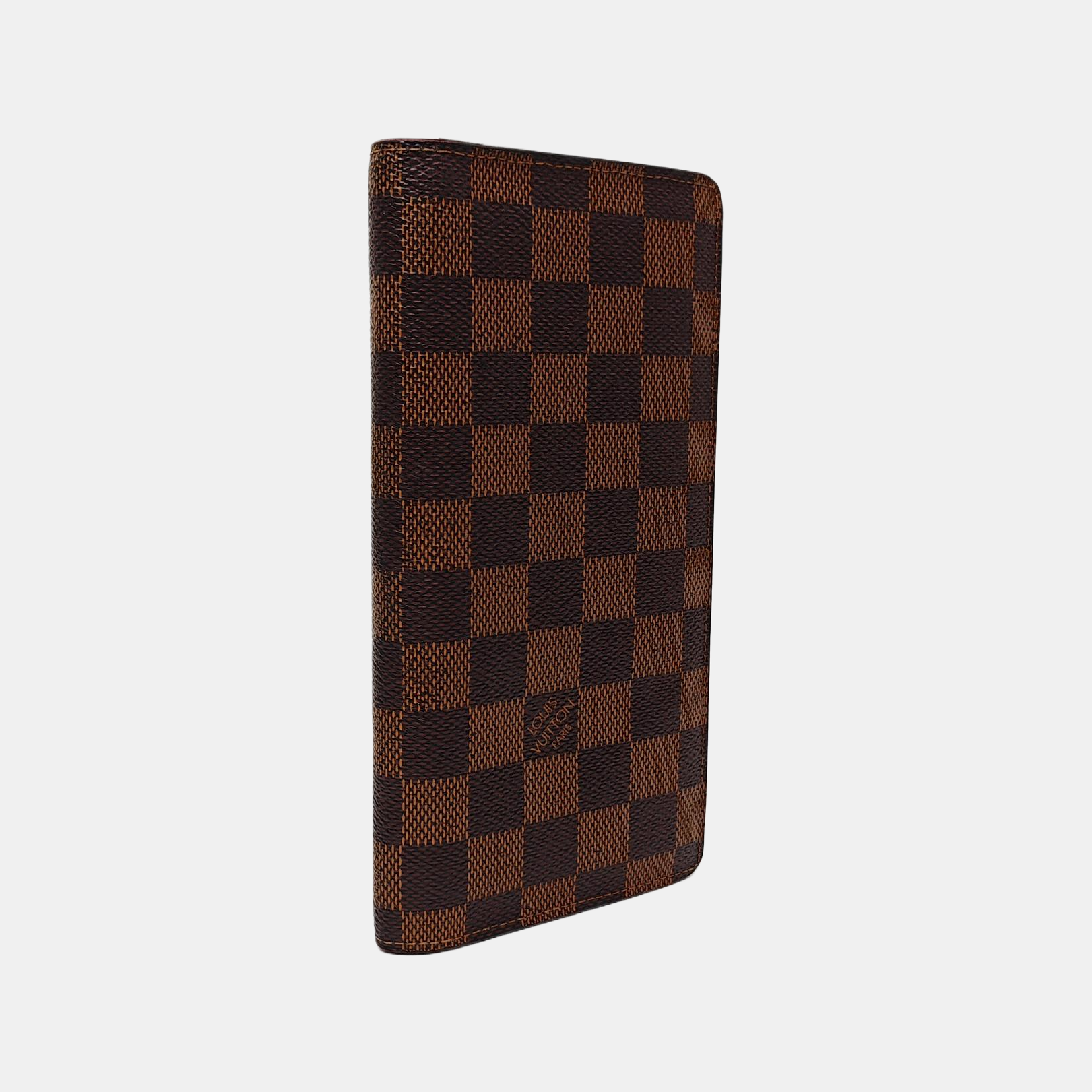 JAMES Damier Ebene Coated Canvas Brown Wallet