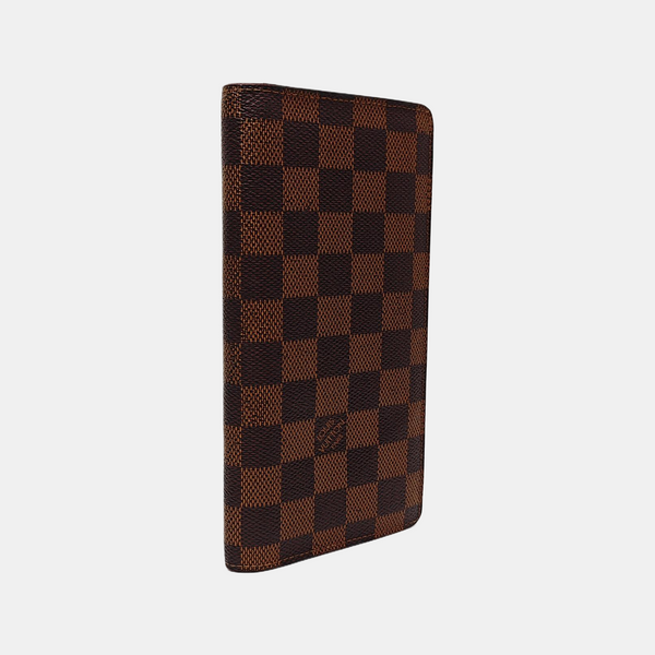 JAMES Damier Ebene Coated Canvas Brown Wallet