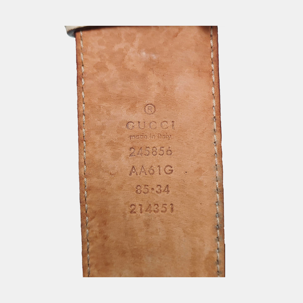 Leather Belt White
