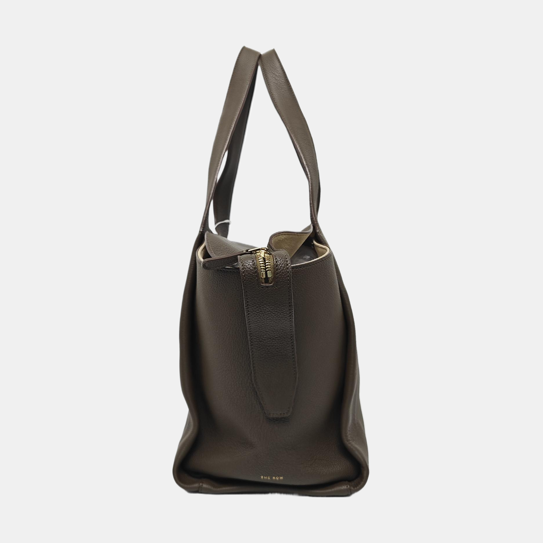 Calfskin Top Handle Bag Gray