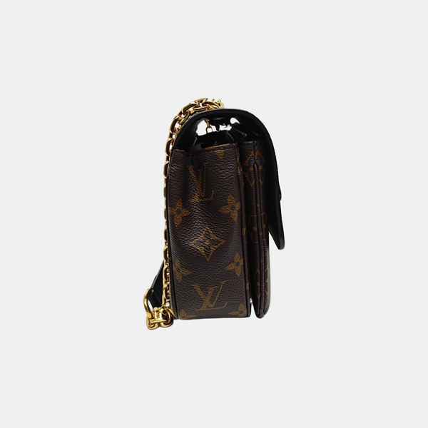 MARCEAU Monogram Coated Canvas Brown