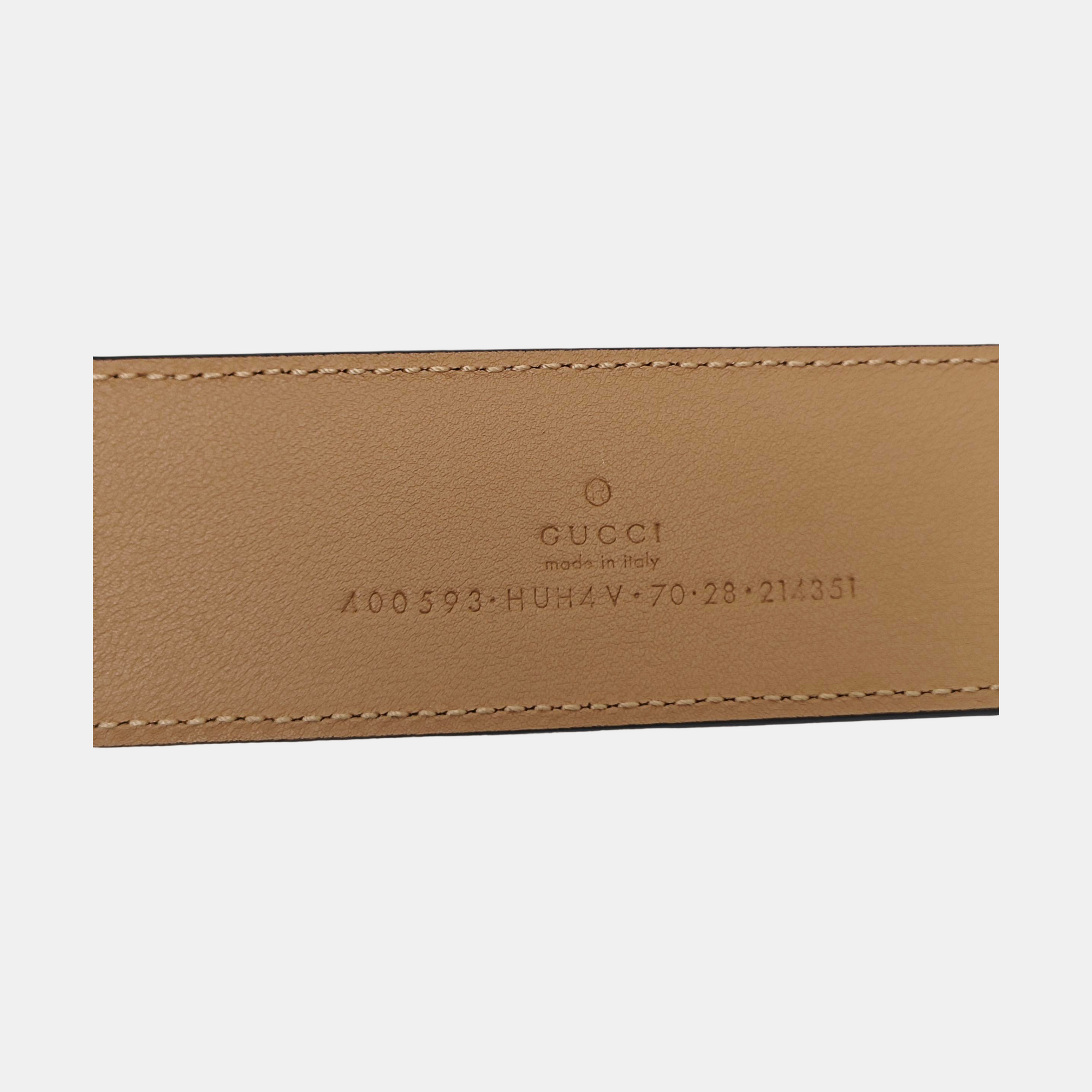 Leather Belt Beige
