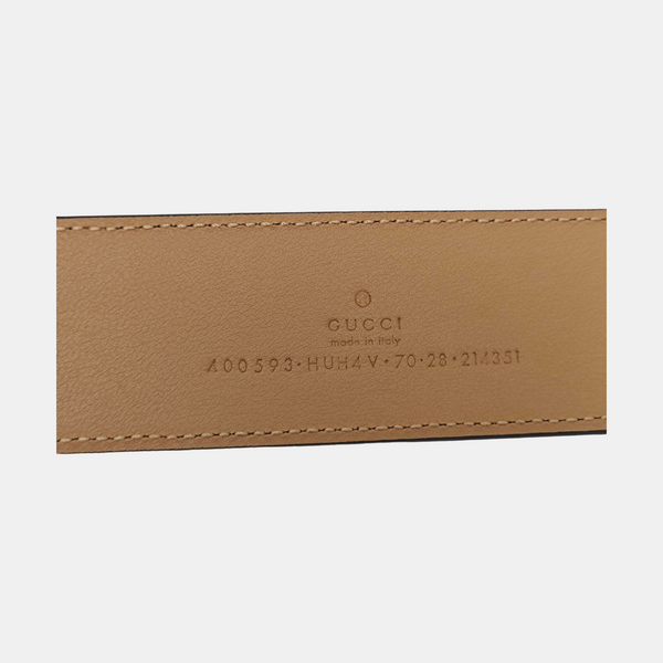 Leather Belt Beige