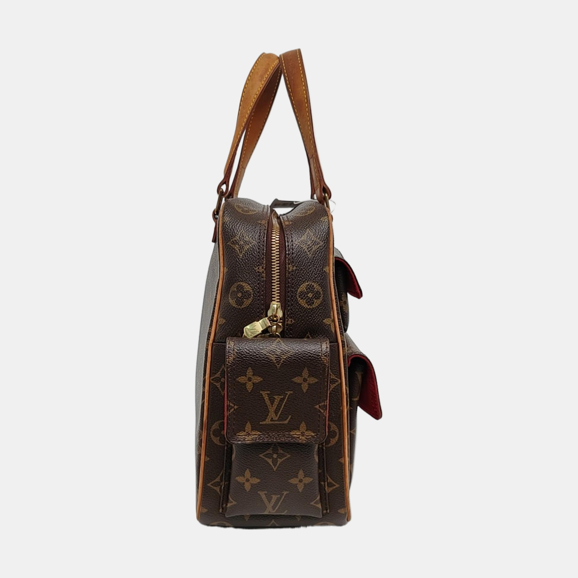 EXCENTRI-CITE Monogram Coated Canvas Brown