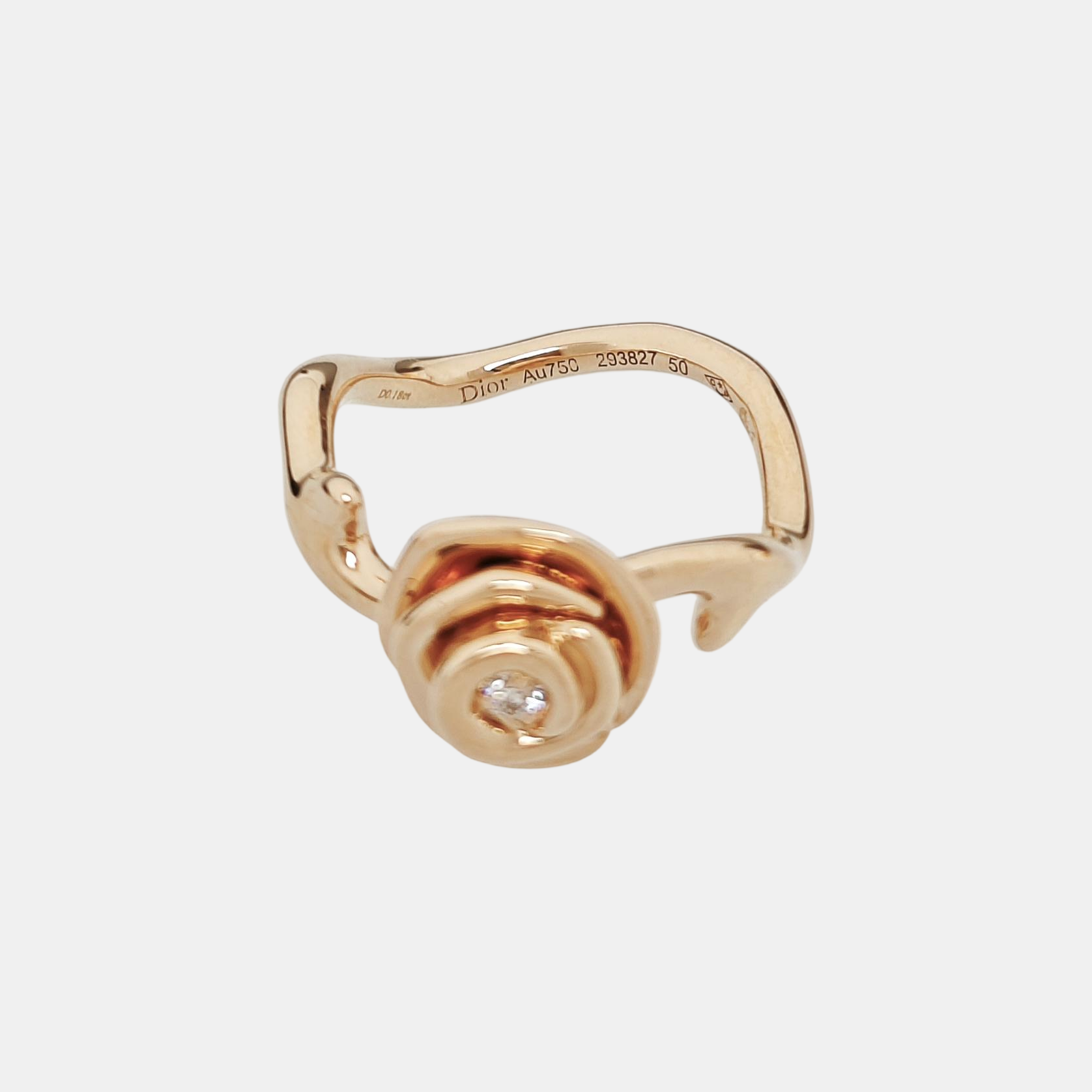 18k Gold Rose Gold Ring EU 50