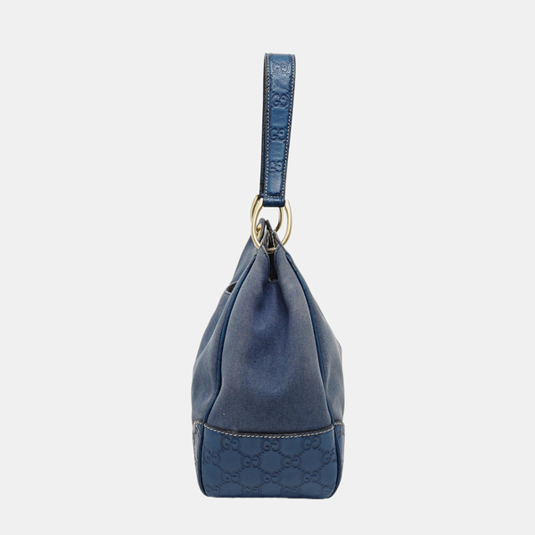 Monogram Canvas Top Handle Bag Blue