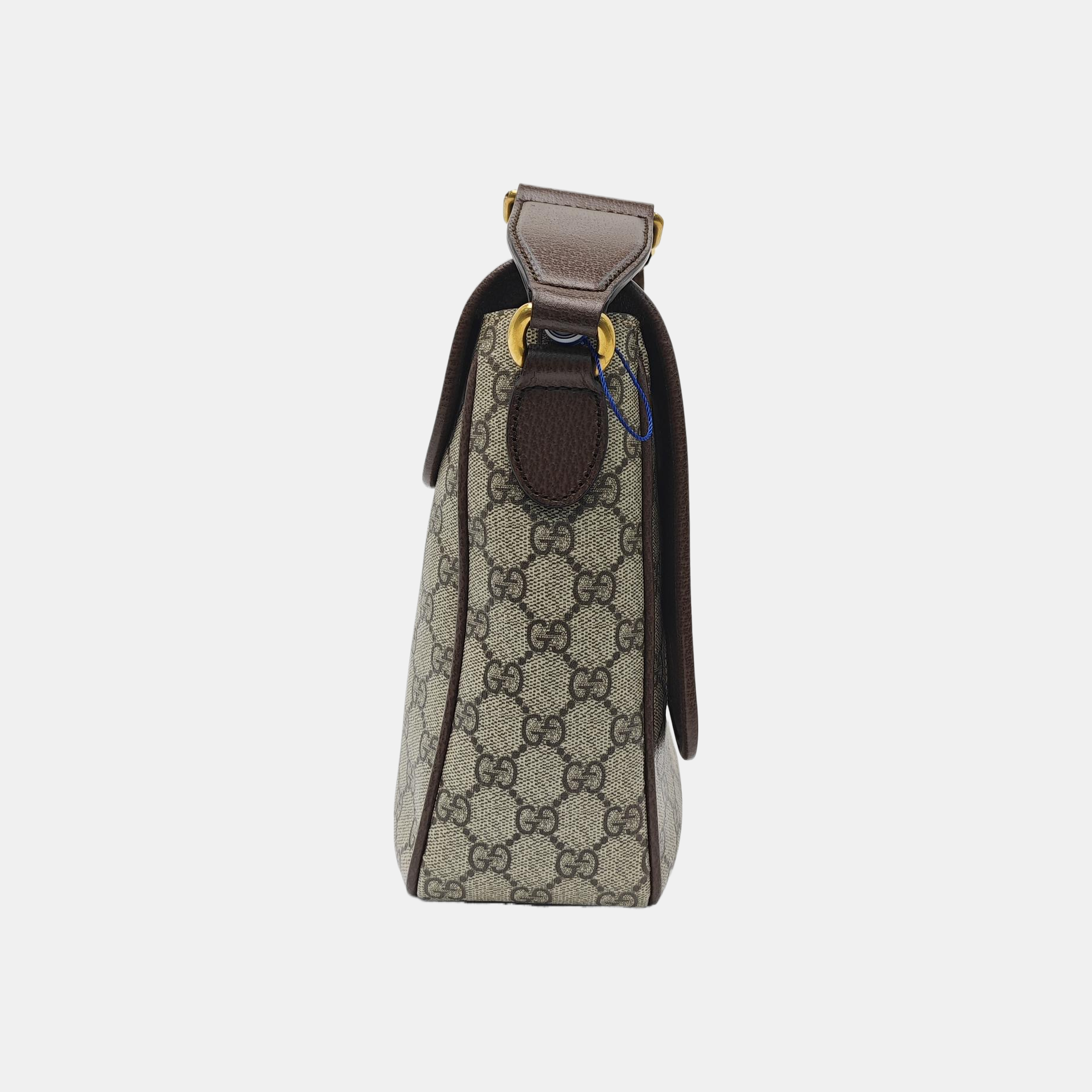 Ophidia Small Monogram Coated Canvas Beige