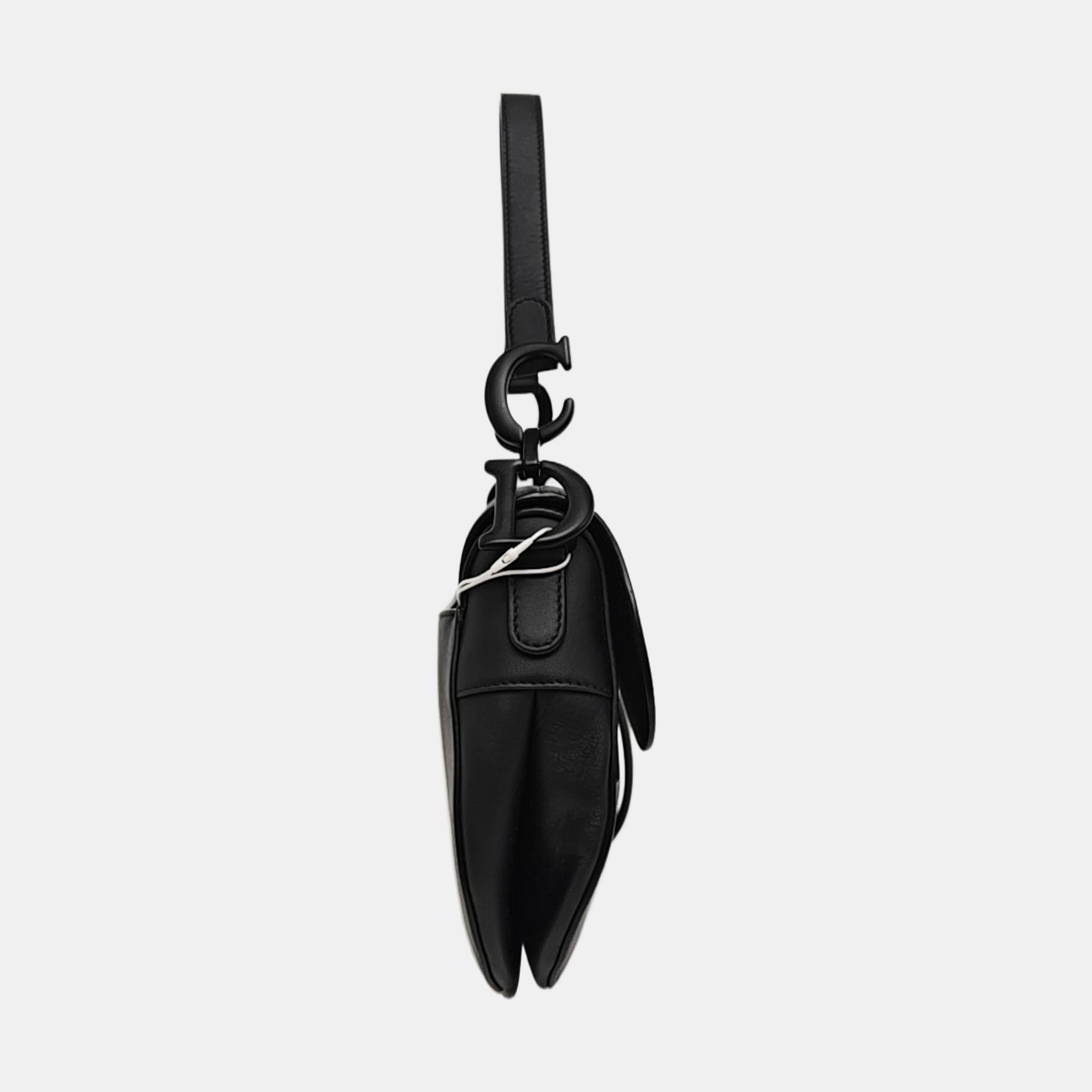 Saddle Small Calfskin Black