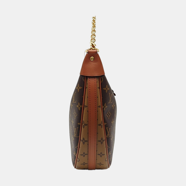 LOOP HOBO Monogram Coated Canvas Brown