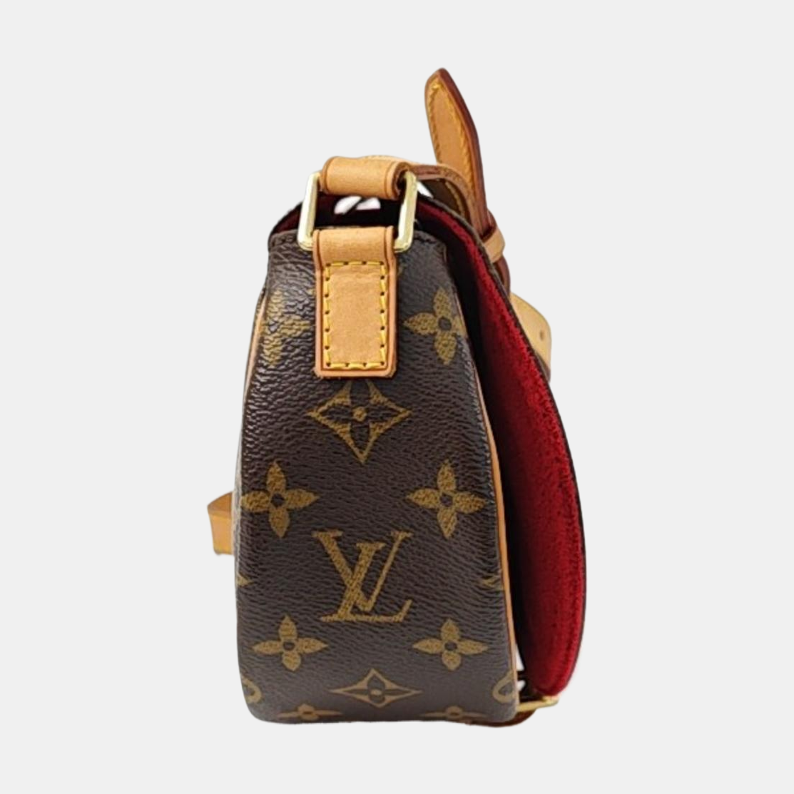 TAMBOURINE Monogram Coated Canvas Brown