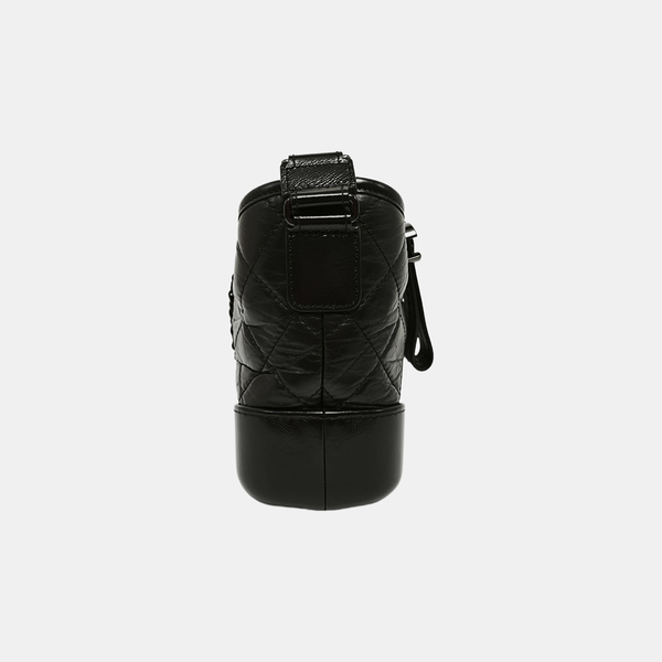 GABRIELLE Small Quilted Calfskin Black
