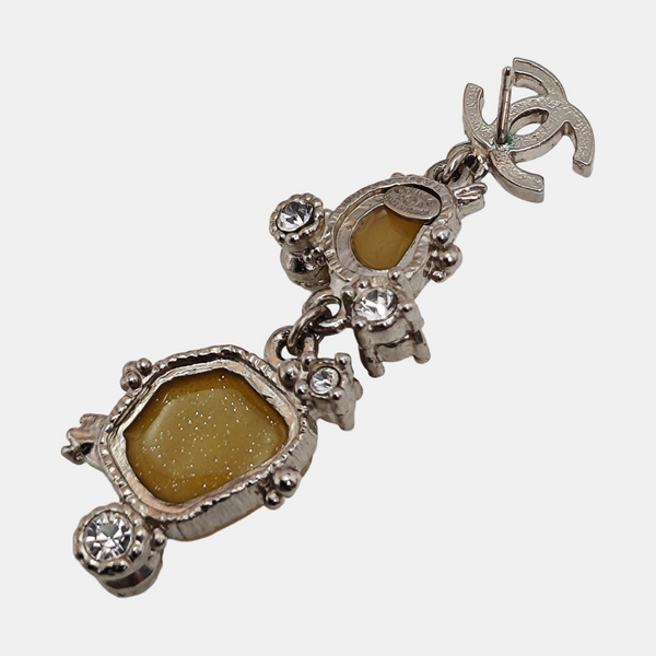 Metal Yellow Stud Earrings