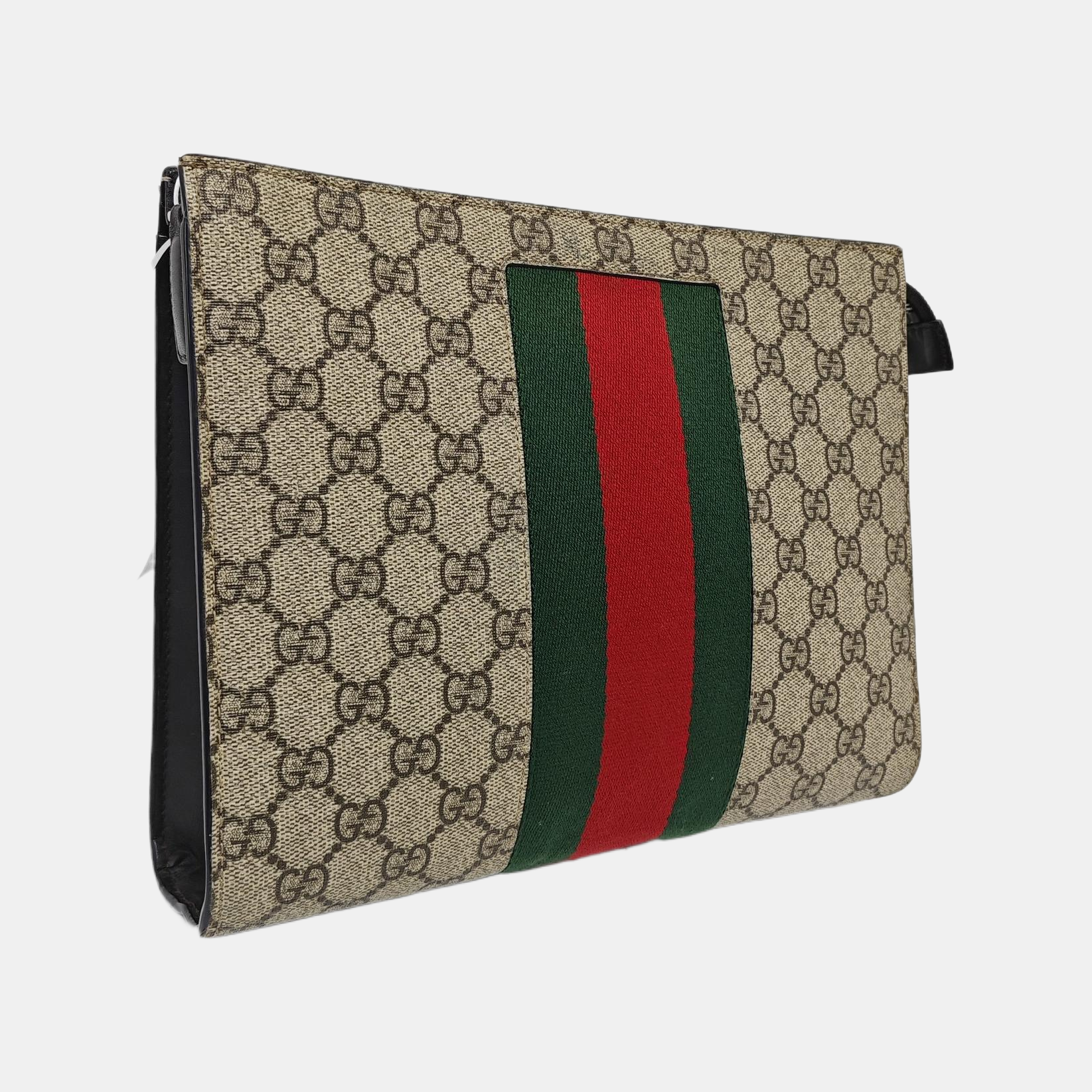 GG Supreme Monogram Coated Canvas Black