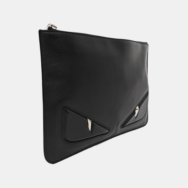 Authenticated pre-owned  Monster Calfskin Black - Clutch at Looply