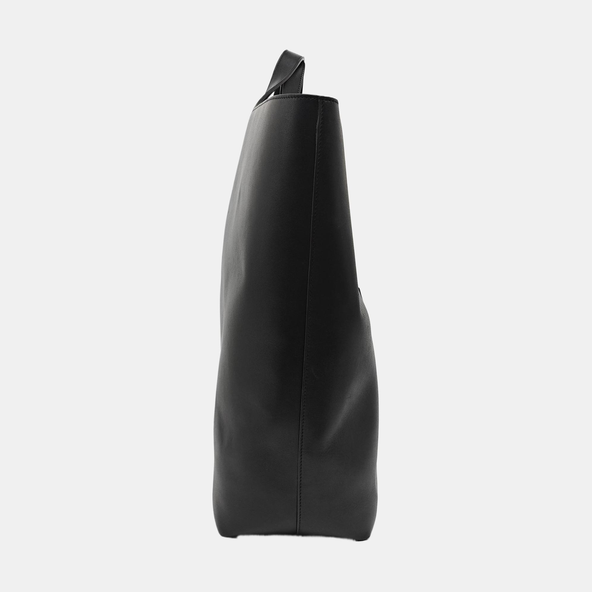 Calfskin Tote Bag Large Black