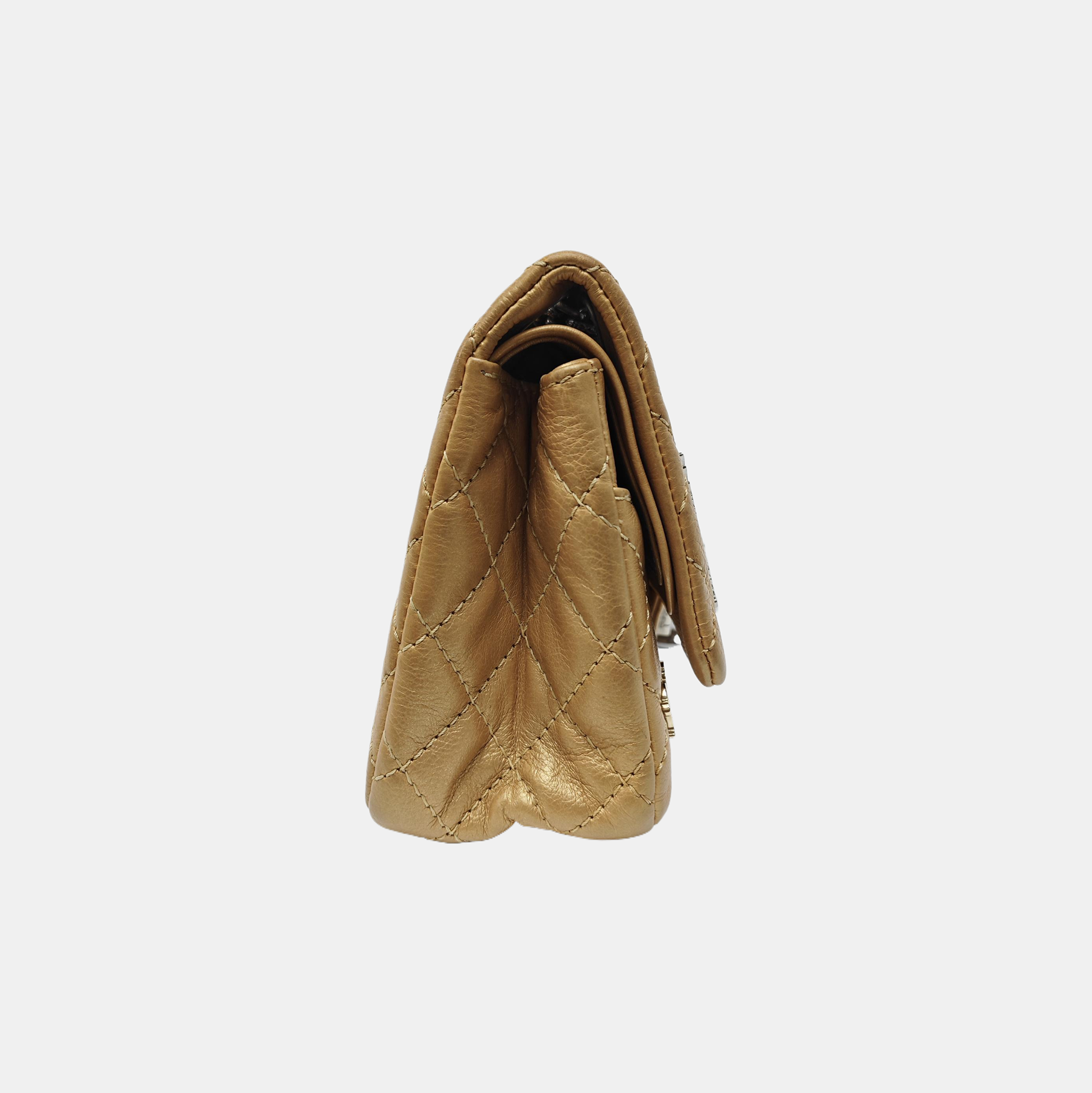 2.55 225 (small) Quilted Calfskin Gold