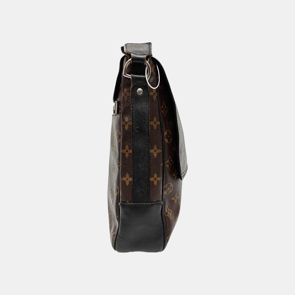 BASS Monogram Coated Canvas Brown