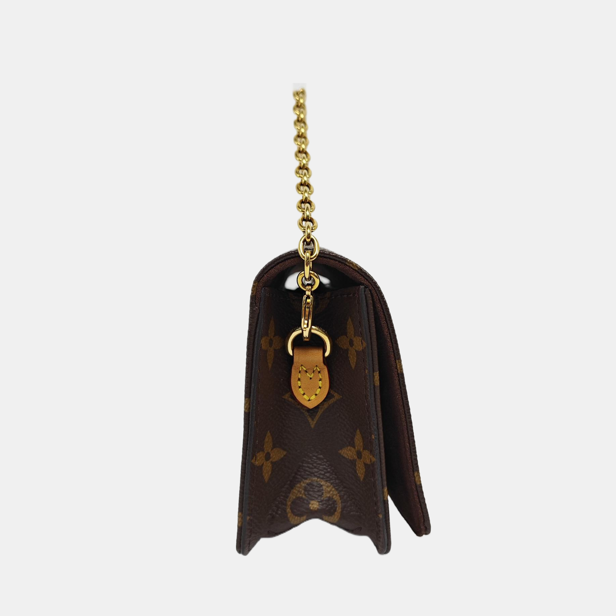 Lily Monogram Coated Canvas Brown