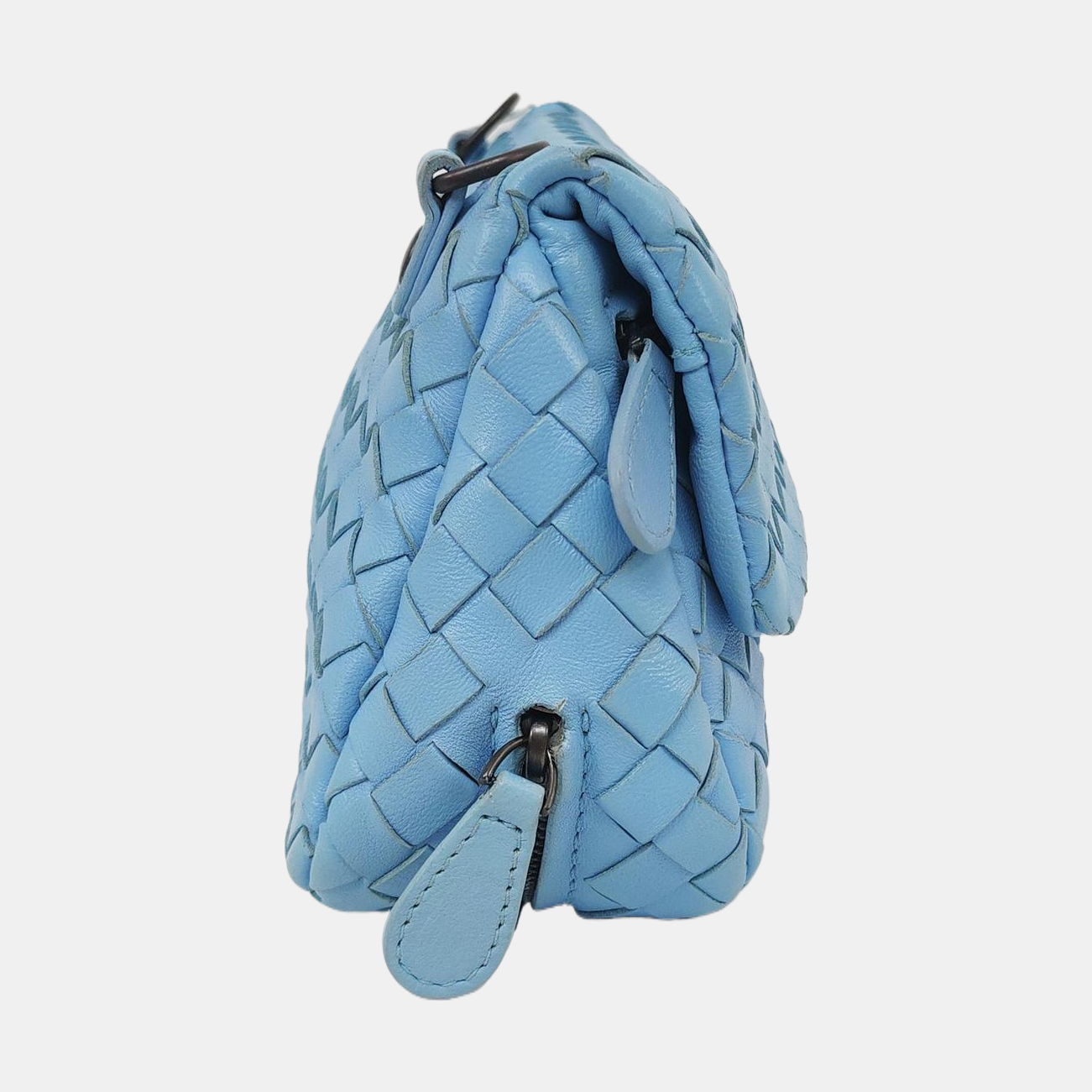 Authenticated pre-owned  Messenger Mini Lambskin Blue - Shoulder Bag at Looply