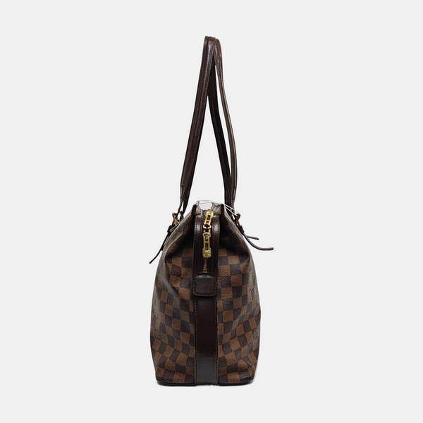 CHELSEA Damier Ebene Coated Canvas Brown
