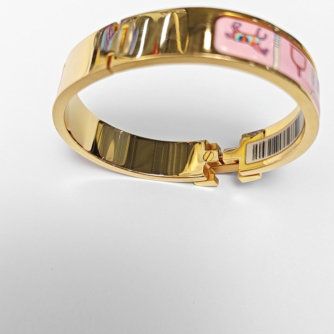 Clic H Metal Gold Bangle